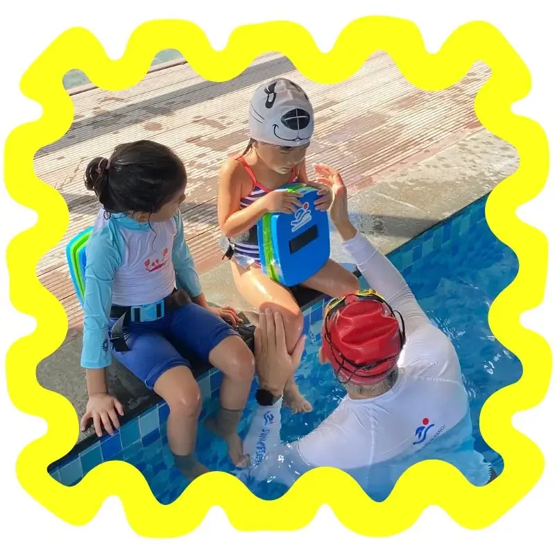 SwimFun Hanoi swimming lesson with children at a pool